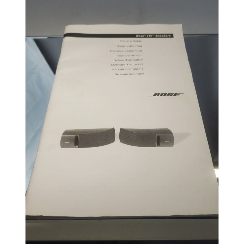 BOSE 161 Speakers Owners Guide User Manual Original Instruction Booklet